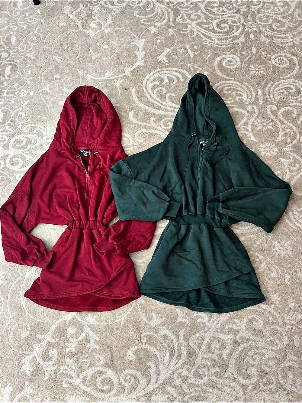 2 POPFLEX Game Day Dress Mini Red & Green